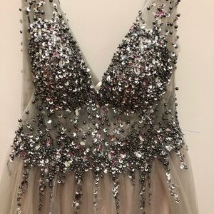 Beautiful beaded dress.